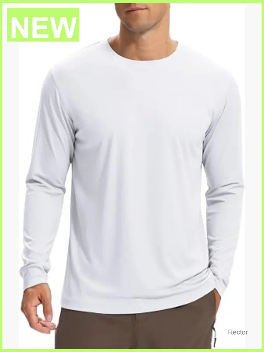 Men's UPF 50+ Long Sleeve Sun Shirt Rash Guard Quick Dry Fishing UV Protection